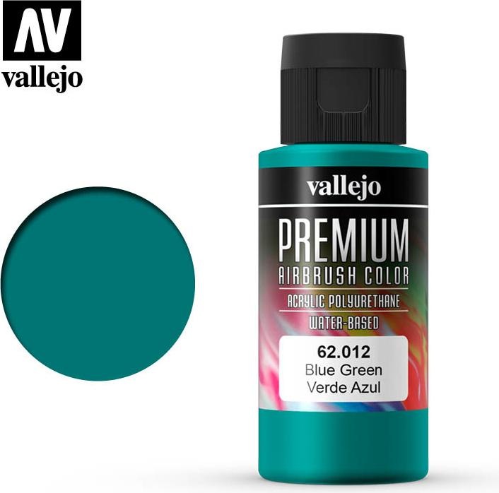 Productafbeelding Vallejo Premium Airbrush kleuren (Groen, Blauw, 60 ml)