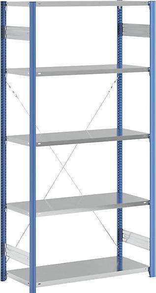 Actual product image eurokraft pro Shelf plug-in rack, blue / galvanized