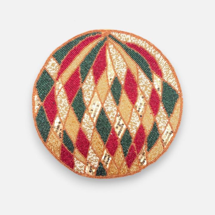 Image du produit Mon Chouchou Tischset Rauten Motiv Perlen (36 cm)