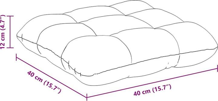 Image du produit vidaXL Sitzkissen (40 x 40 cm)