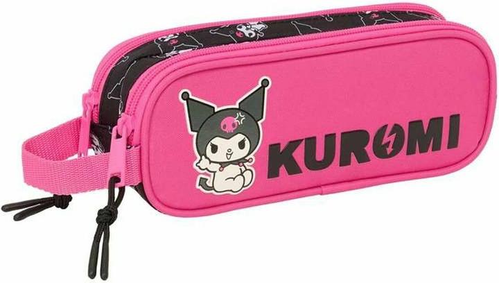 Kuromi Zweifaches Mehrzweck-Etui Schwarz Pink 21 X 8 X 6 Cm
