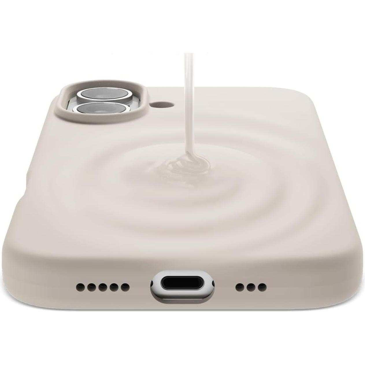 Thumbnail - Screenguard Liquid Silicone Case (Apple iPhone 16), Smartphone Hülle, Beige