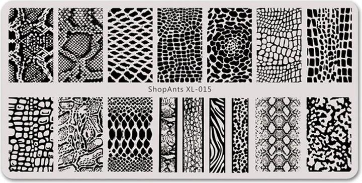 Actual product image JTI Tray for nail stamping - animal pattern (Nail punch, Multicoloured)