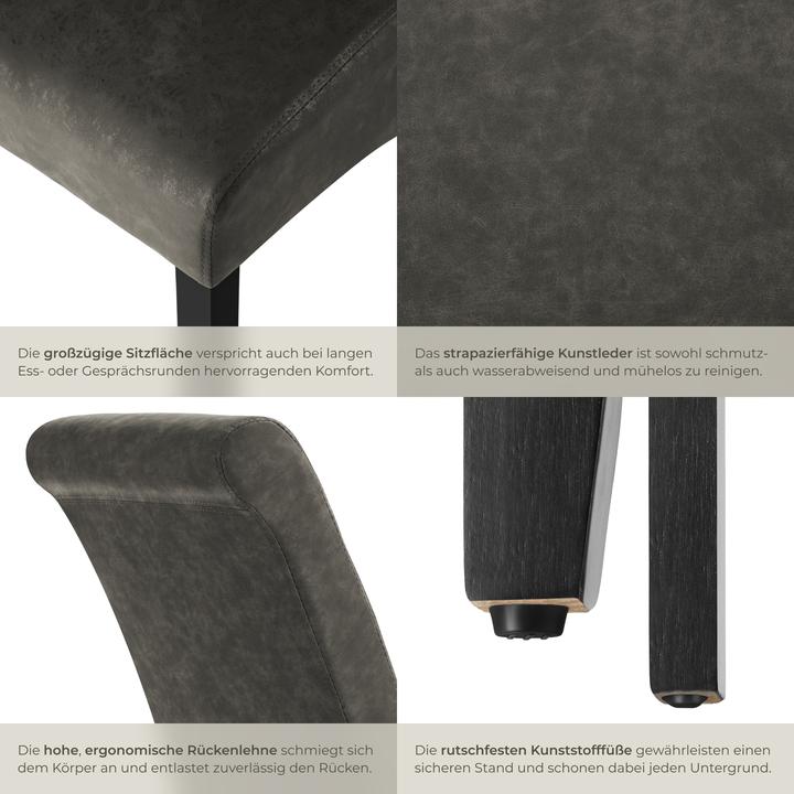 Image du produit tectake Esszimmerstuhl