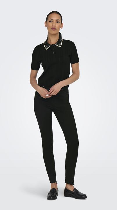 Produktbild Only Normal geschnitten Polokragen Strickoberteil Polo (M)