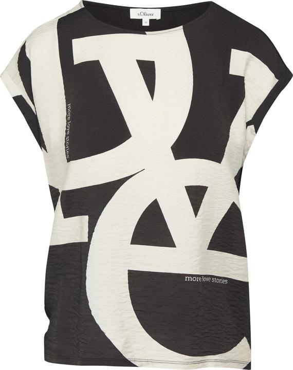 Actual product image S.Oliver T-Shirt T-Shirt im Fabricmix mit vorderseitigem Print (38)