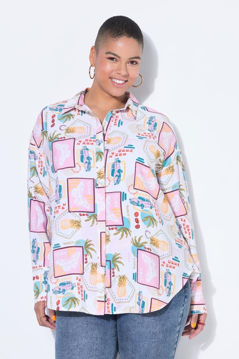 Immagine prodotto Studio Untold Camicia dal taglio oversize con stampa in stile patchwork (42)