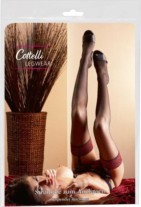 Immagine prodotto Cottelli Collection Calze con bordo rosso (XL)