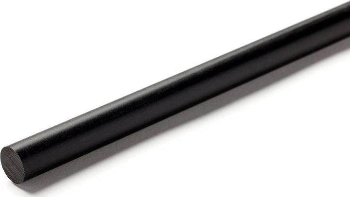 Productafbeelding RS PRO Zwarte nylon staaf, 1m x 12,5mm diameter