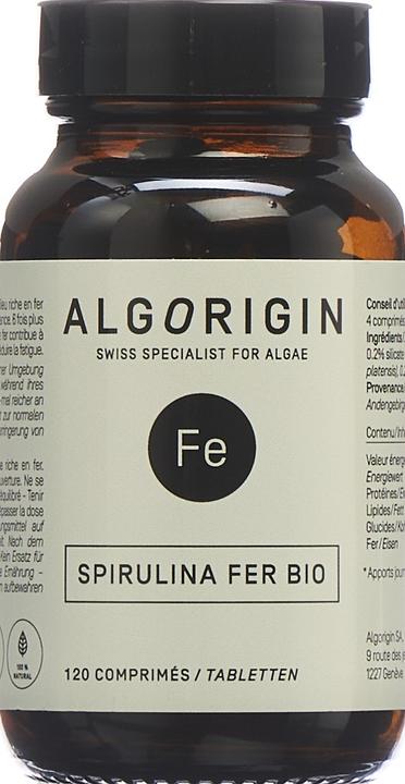 Image du produit Algorigin Fer Spiruline (120 pcs, Cachets, 60 g)