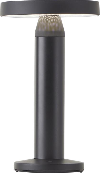 Actual product image Brilliant Magua LED outdoor table lamp with solar 21.7 cm black (220 lm, IP44)