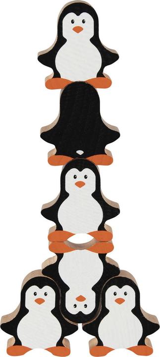 Productafbeelding Goki Houten stapelspel Pinguïn (Meertalig)