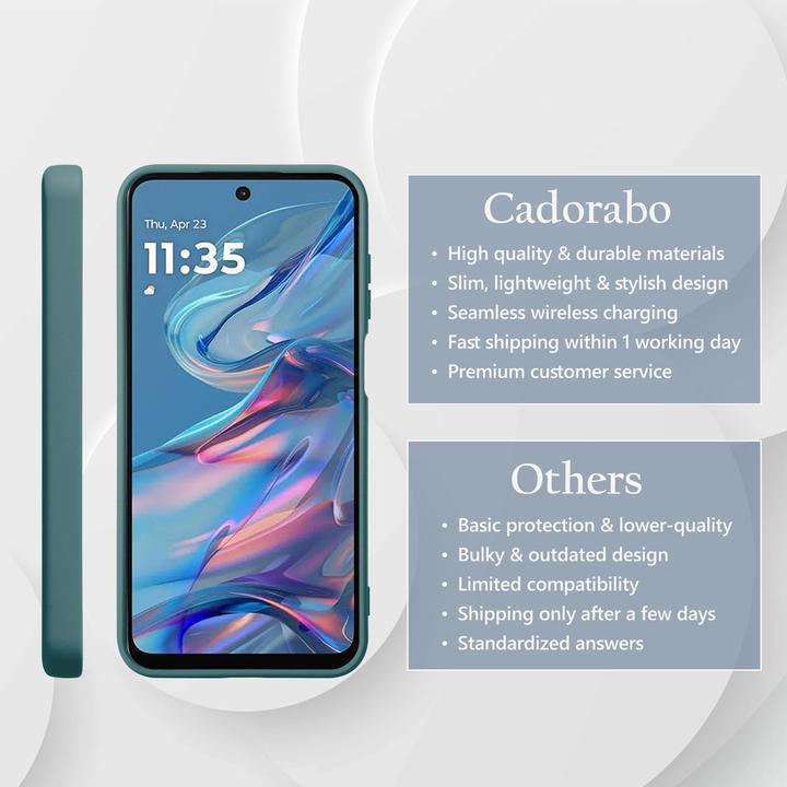 Actual product image Cadorabo Case for Motorola Moto G45 TPU Liquid Silicone Cover
