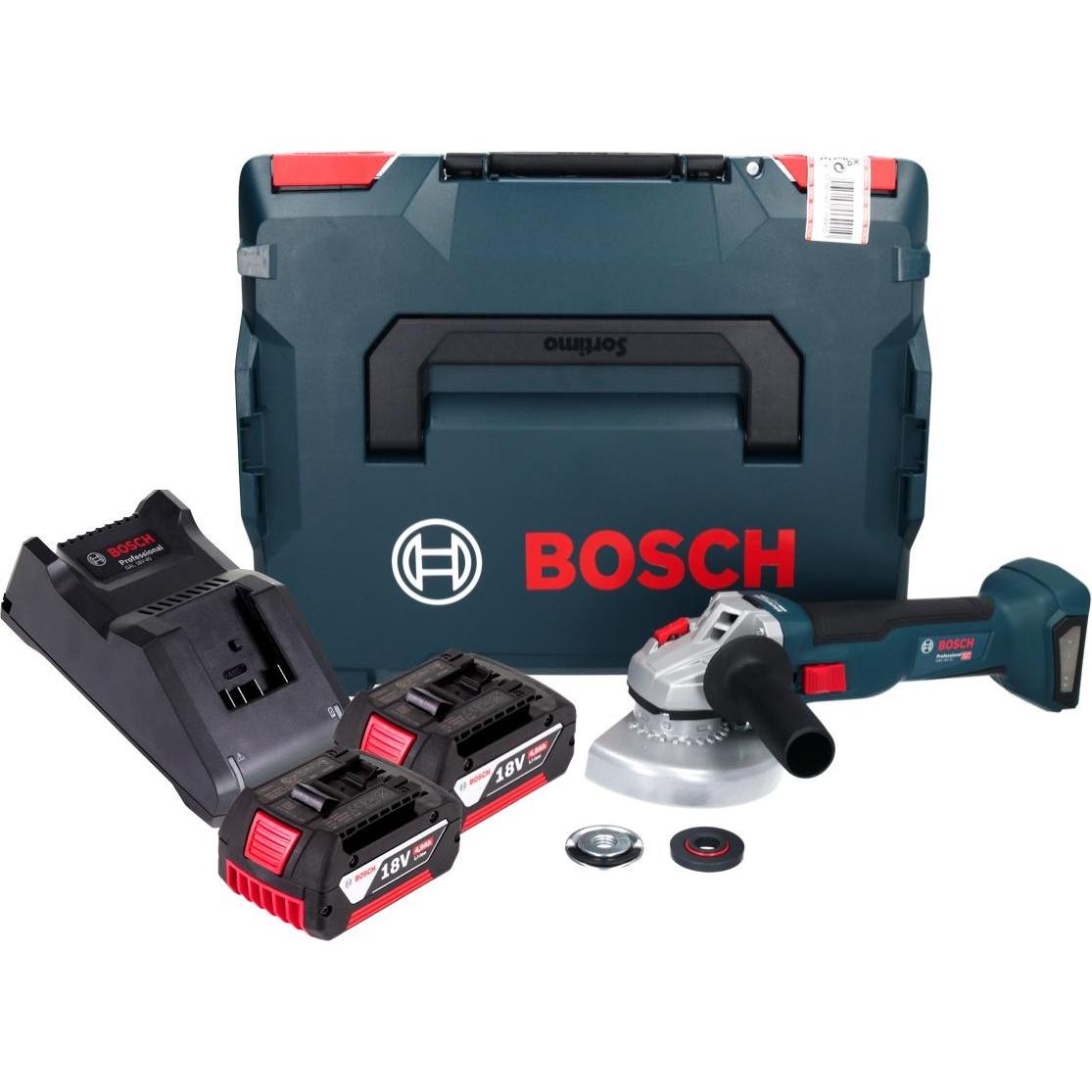 Thumbnail - Bosch Professional, Winkelschleifer, Bosch GWS 18V-10 Professional Akku Winkelschleifer 18 V 125 mm Brushless + 2x Akku ...