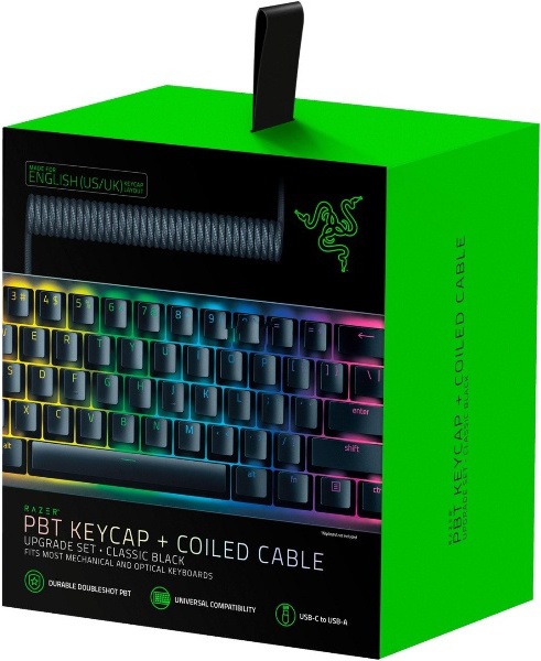 Produktbild Razer PBT Keycap + Coiled Cable Upgrade Set