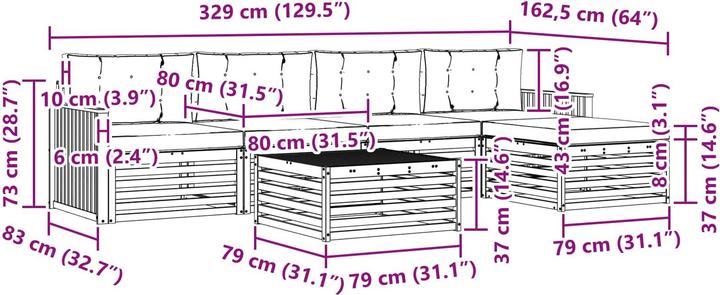 Produktbild vidaXL Outdoor-Sofa
