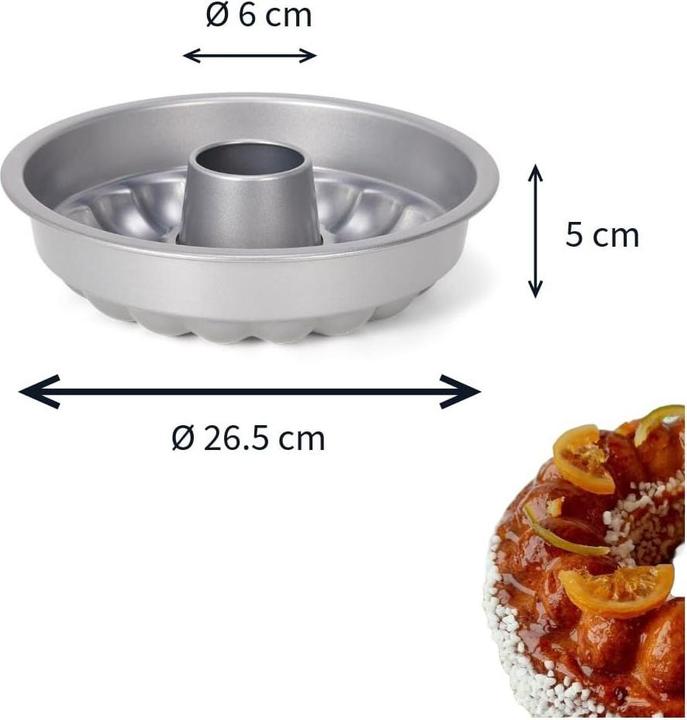 Actual product image Patisse Savarin yeast plait baking tin ø 24 cm Silver-Top (24 cm)