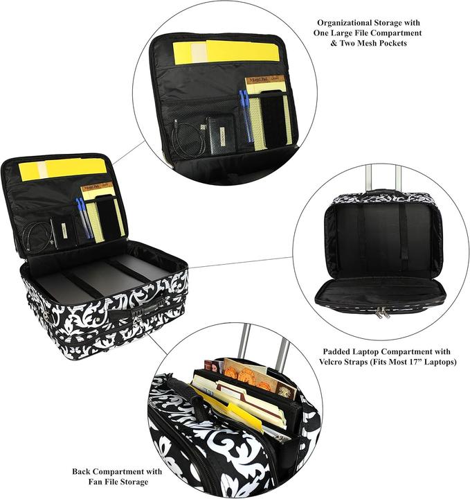 Actual product image World Traveler Rolling Laptop Case