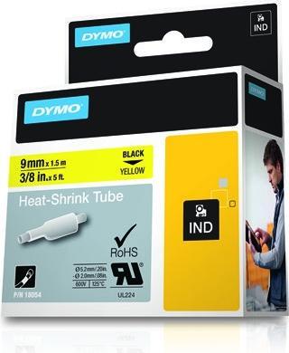 Produktbild Dymo Heissschrumpfschlauch ID1 9mm gelb (0.90 cm, Gelb)