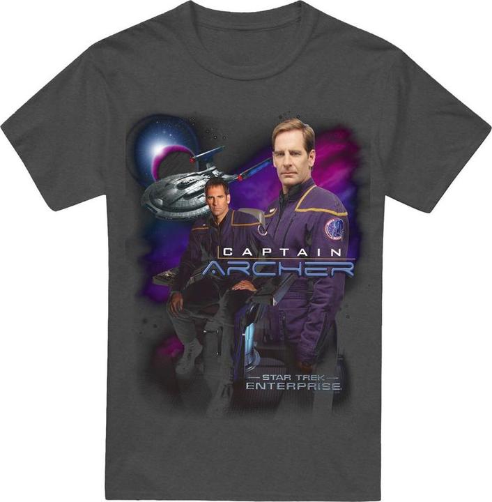 Actual product image Unisex Adult Captain Archer T-Shirt (XXL)