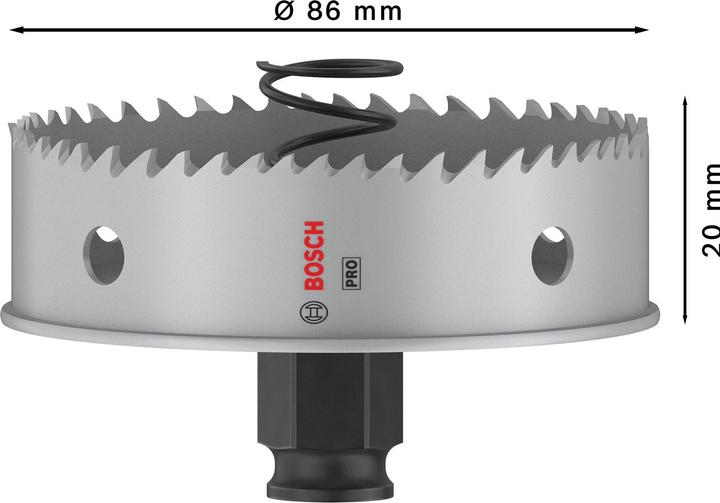 Immagine prodotto Bosch Professional Zubehör Sega a tazza PRO Sheet Metal PC Plus, 86 mm (86 millimetri)