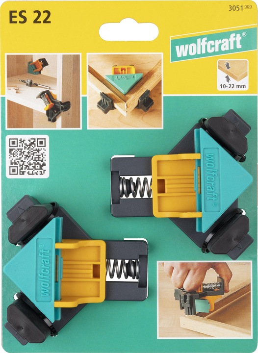 Immagine prodotto wolfcraft 2 Eckenspanner ES 22 (22 mm)