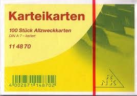 Produktbild Rnk Karteikarten kariert A7 (A7, 205 g/m²)