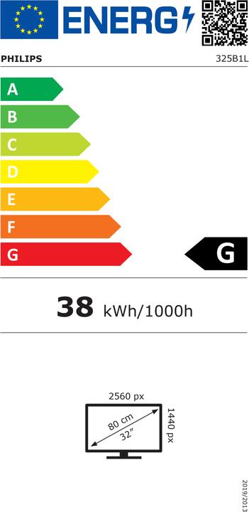 Etichetta energetica Philips 325B1L/00 (2560 x 1440 pixel, 31.50")