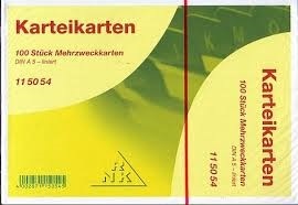 Produktbild Rnk Karteikarten liniert A5 (A5, 205 g/m², 100 x)