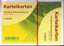 Produktbild Rnk Karteikarten liniert A6 (A6, 205 g/m², 100 x)