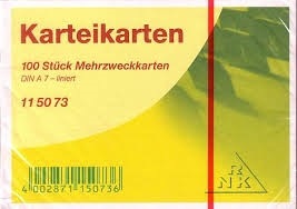 Produktbild Rnk Karteikarten liniert A7 (A7, 205 g/m², 100 x)