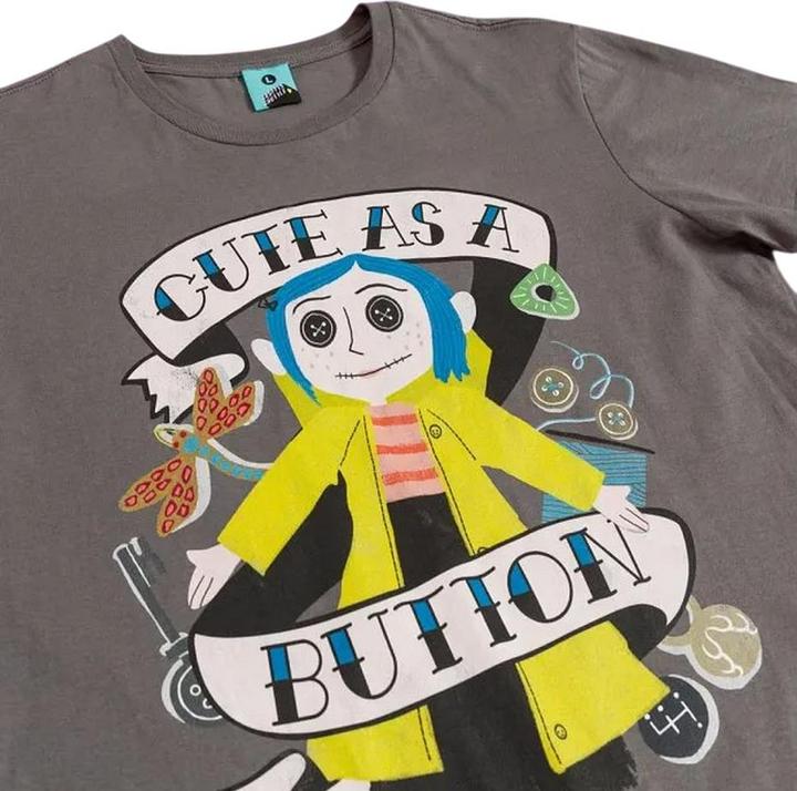 Produktbild Cute As A Button TShirt Anliegend (M)