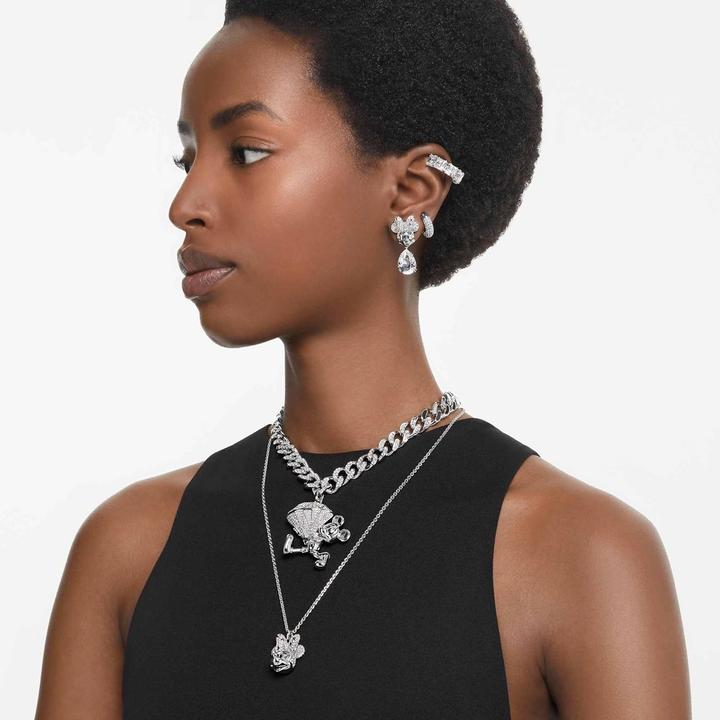 Actual product image Swarovski Millenia Cushion Cut Earclips White (Swarovski Metal)