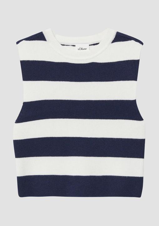 Produktbild s.Oliver Strickpullunder Verkürztes Stricktop aus Viskosemix im Slim Fit (146, 152)