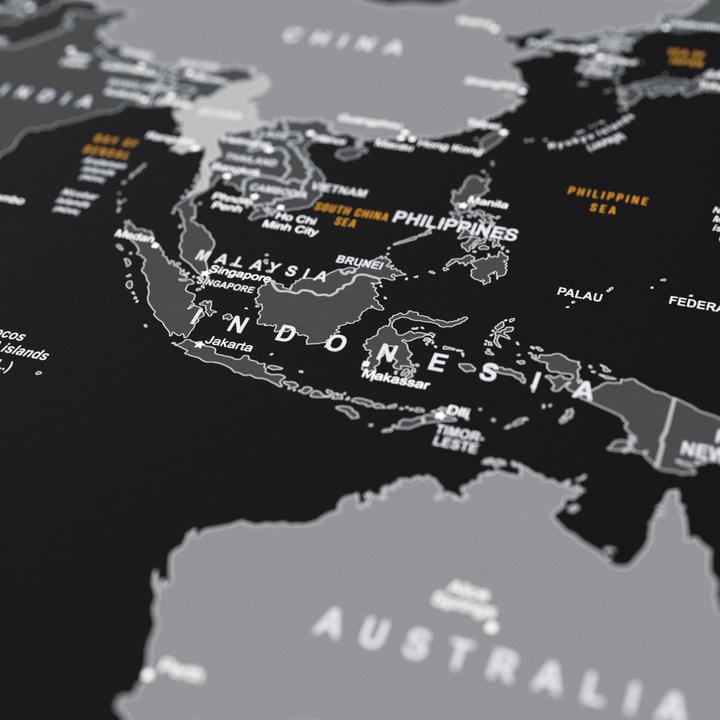 Actual product image Titanwolf Gaming mouse pad, XXXL speed mouse mat, mouse pad 1200 x 800 mm, speed & precision, world map (XXL)