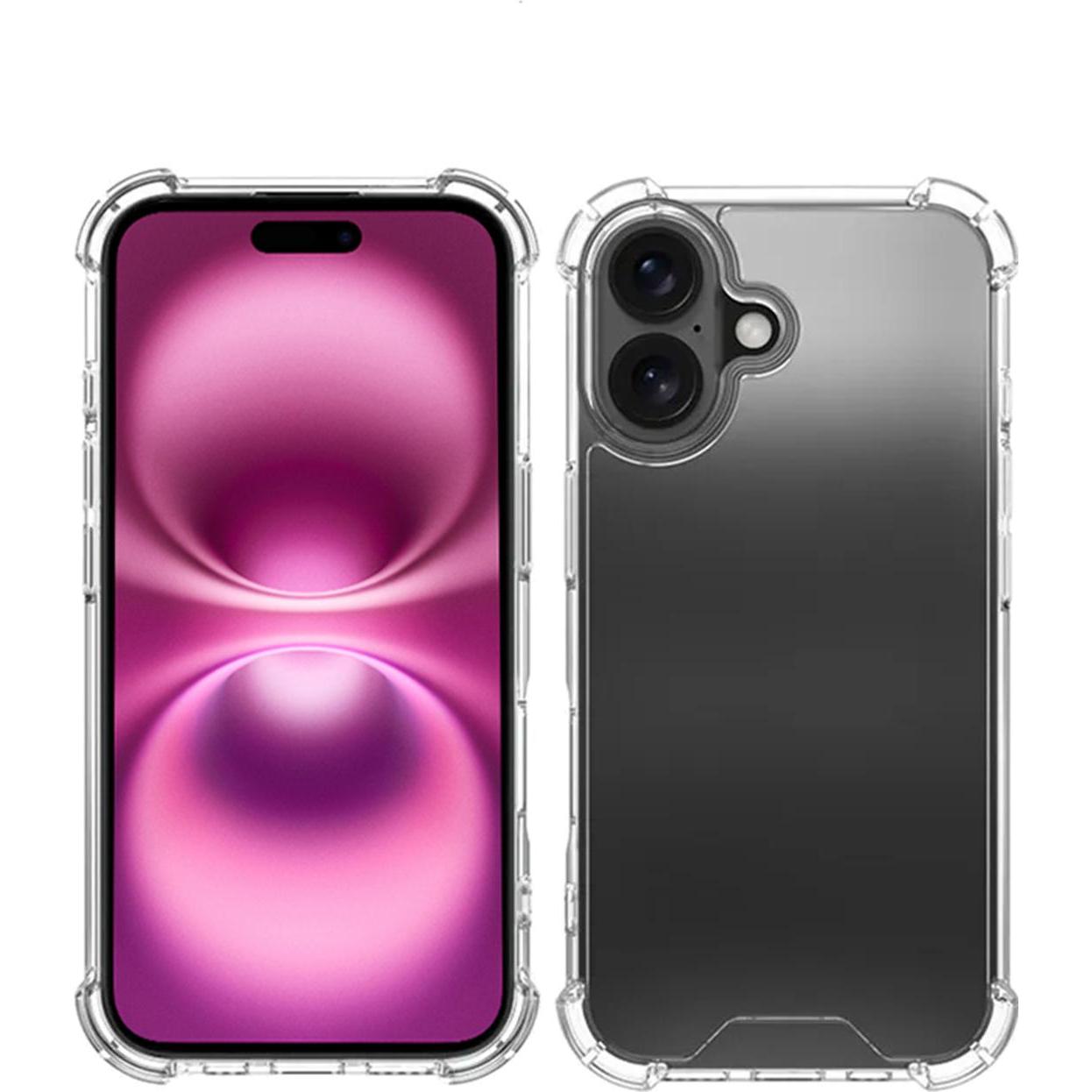 Insmat Backcover Iphone 16 Impact (Apple iPhone 16), Smartphone Hülle, Transparent