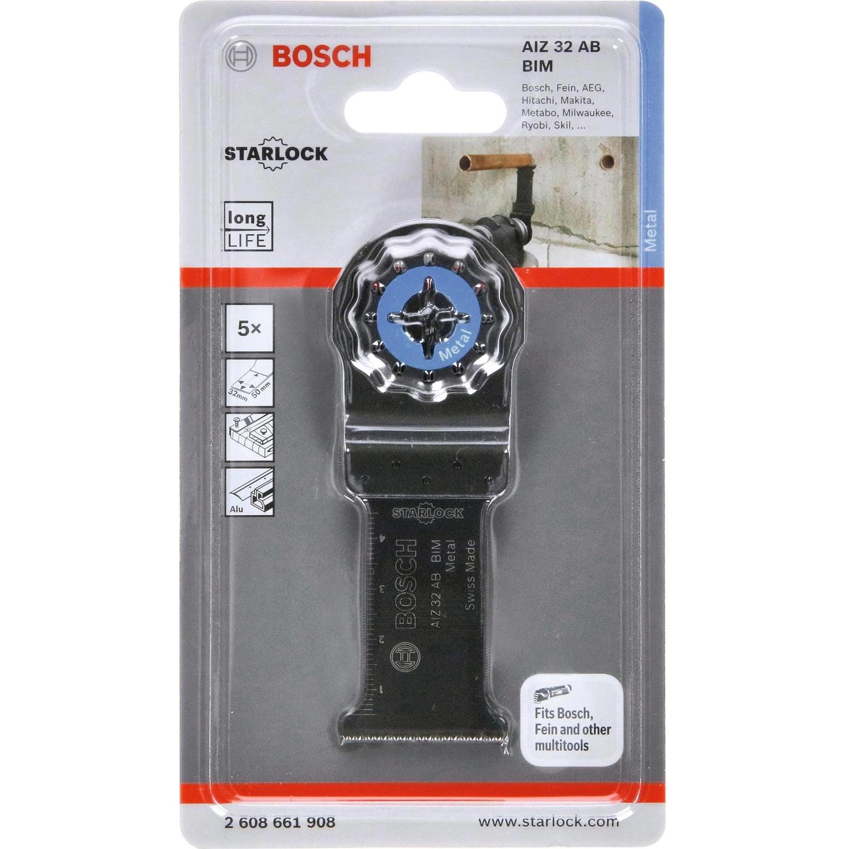 Thumbnail - Bosch Professional Zubehör, Sägeblatt, BIM Tauchsägeblatt AIZ 32 AB, Metal, 50 x 32 mm, 5er-Pack