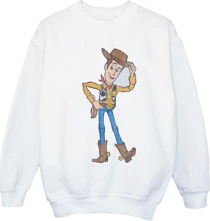 Actual product image Disney Girls Toy Story 4 Sheriff Woody Pose Sweatshirt (116)
