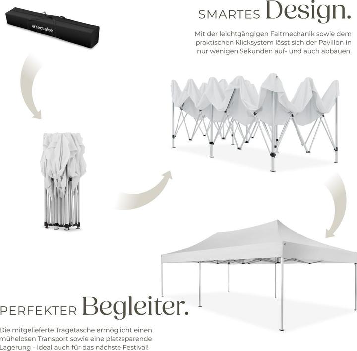 Produktbild tectake Garten Pavillon (600 cm, 300 cm)