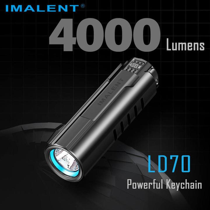 Actual product image Imalent LD70 Mini EDC LED-Taschenlampe mit 4000 Lumen (8.10 cm, 4000 lm)