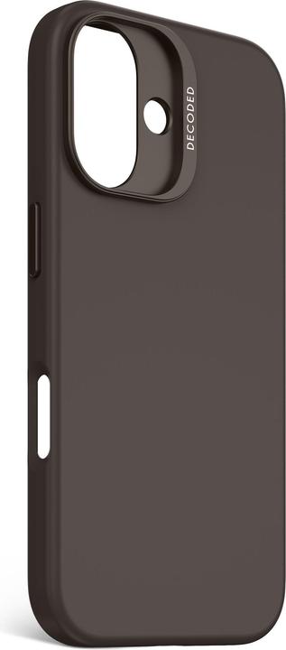 Actual product image Decoded AntiMicrobial Silicone Backcover with MagSafe for iPhone 16 - Dark Brown (Apple iPhone 16)