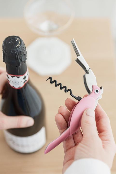 Actual product image Uberstar Bottle opener budgie pink (Corkscrew)