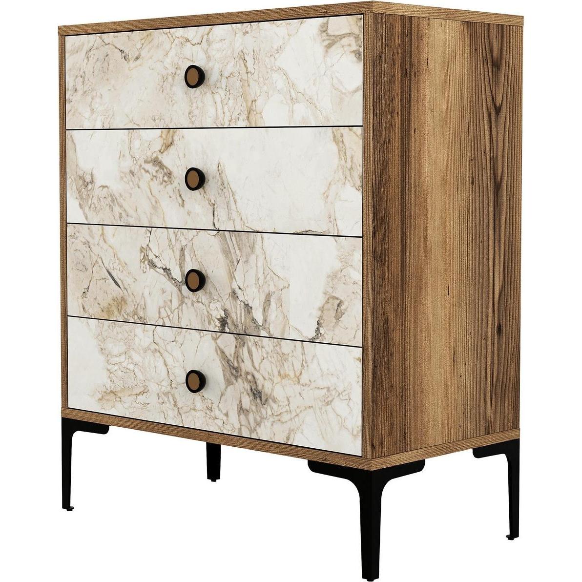 Hanah Home, Kommode + Sideboard, Timo (76 x 40 x 91 cm)