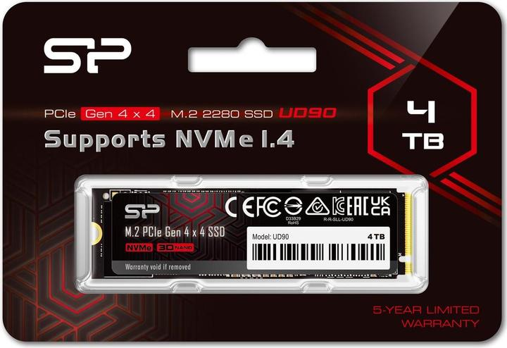 Produktbild Silicon Power SSD UD90 4To M.2 PCIe NVMe (4000 GB, M.2 2280)