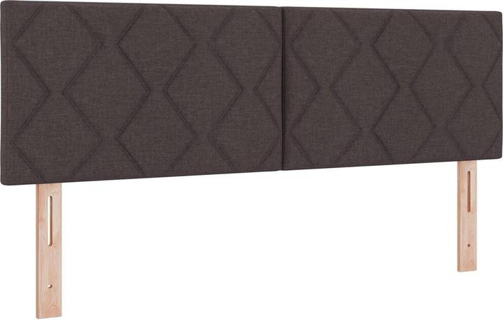 Produktbild VidaXL Kopfteil mit Rautenmuster Dunkelbraun 160 cm Stoff