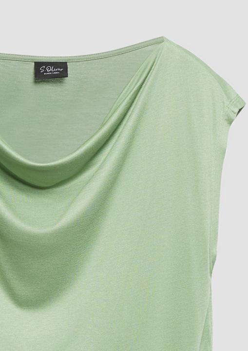 Produktbild s.Oliver Ärmelloses Shirt mit Wasserfallausschnitt (34)