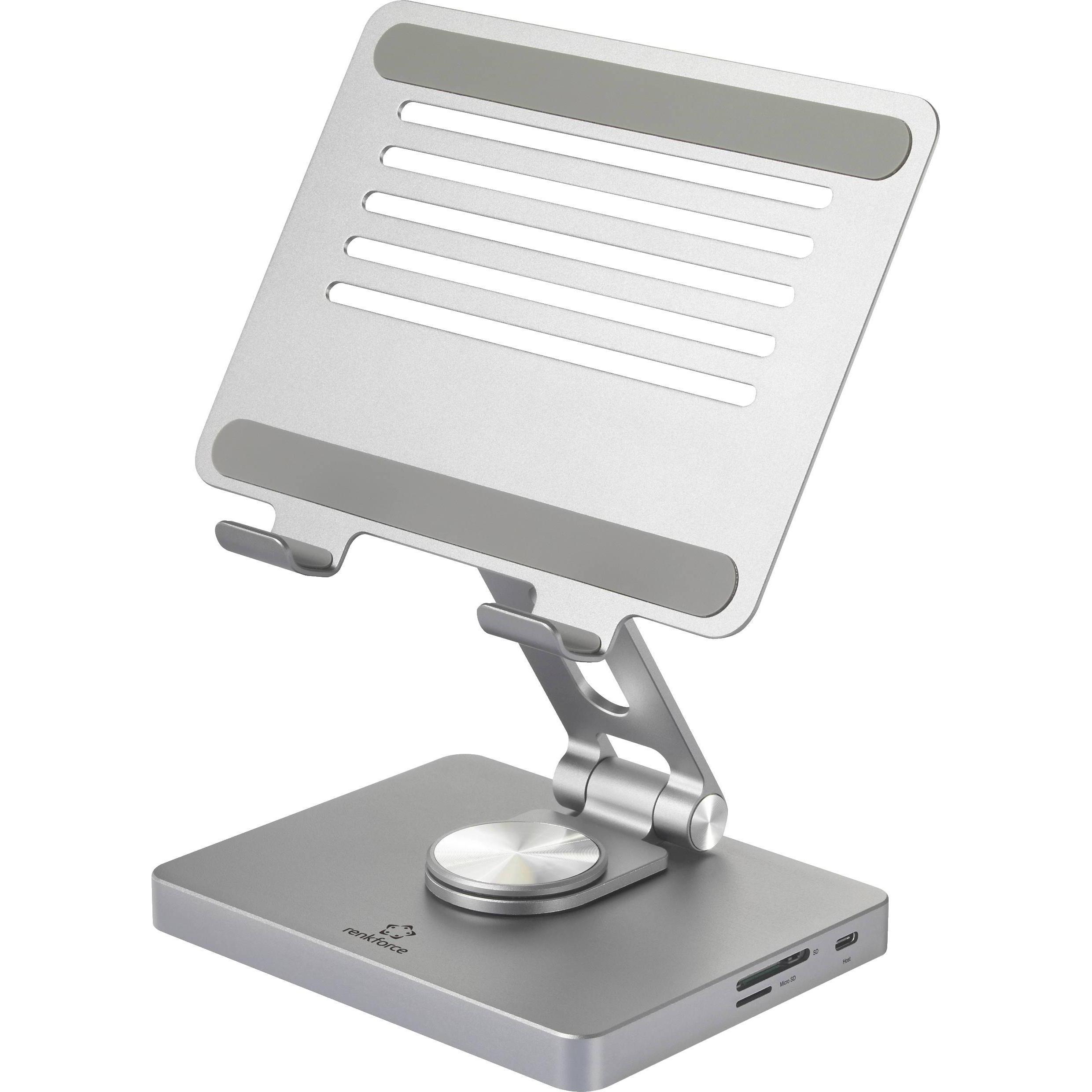 Renkforce Grigio Rf-5628786 (Usb-C, 8 Porte), Docking Station + Hub Usb,