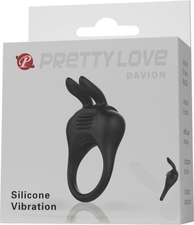 Actual product image Pretty Love Davion Rabbit Vibrator Ring