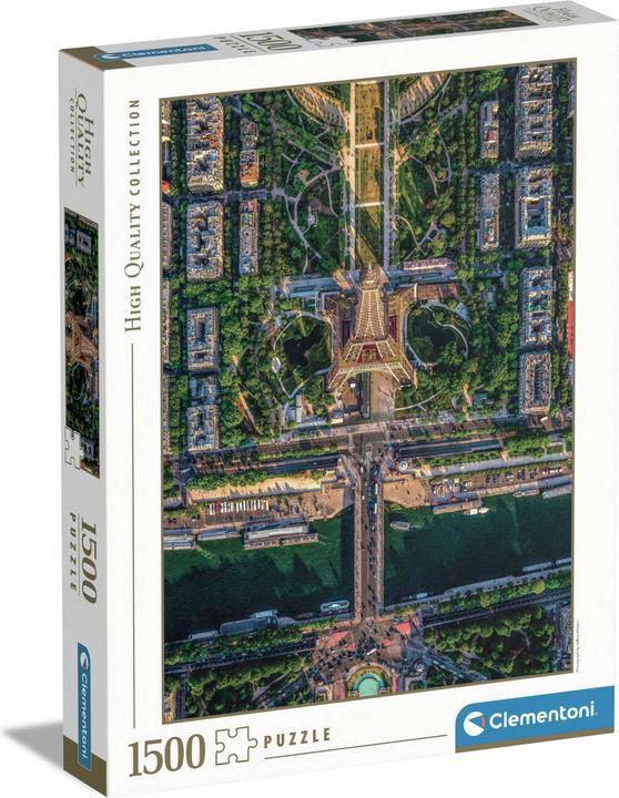 Actual product image Clementoni Puzzle Flying Over Paris 1500 pièces (1500 pieces)