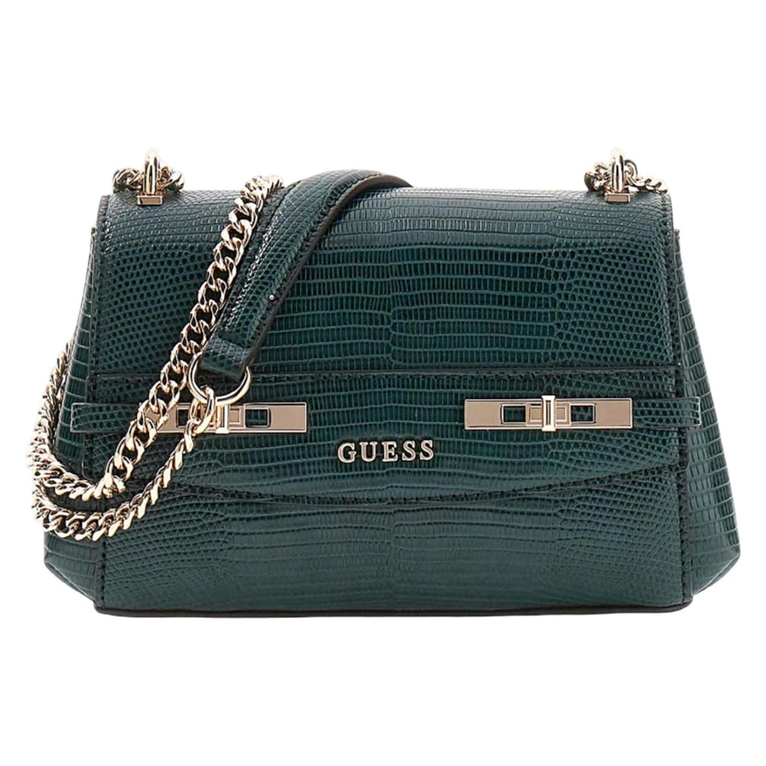 Guess, Damen, Handtasche, Melinda Mini Convertible Xbody Flap Bag, Grün